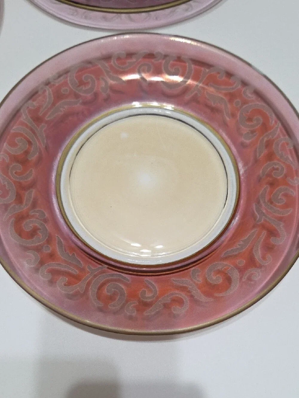 Elegant PIER 1 Rose Glass Dessert Plates - Set of 12